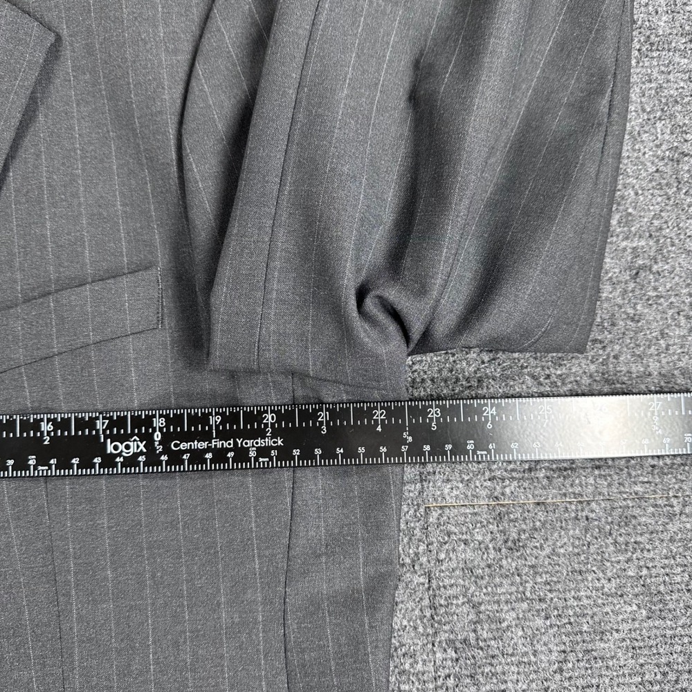 Brooks Brothers Blazer Mens 44 Regular Grey Pinstripe 346 Wool Stretch Coat - Picture 15 of 16
